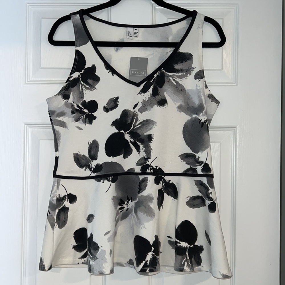 Laura - Peplum Blouse Tank